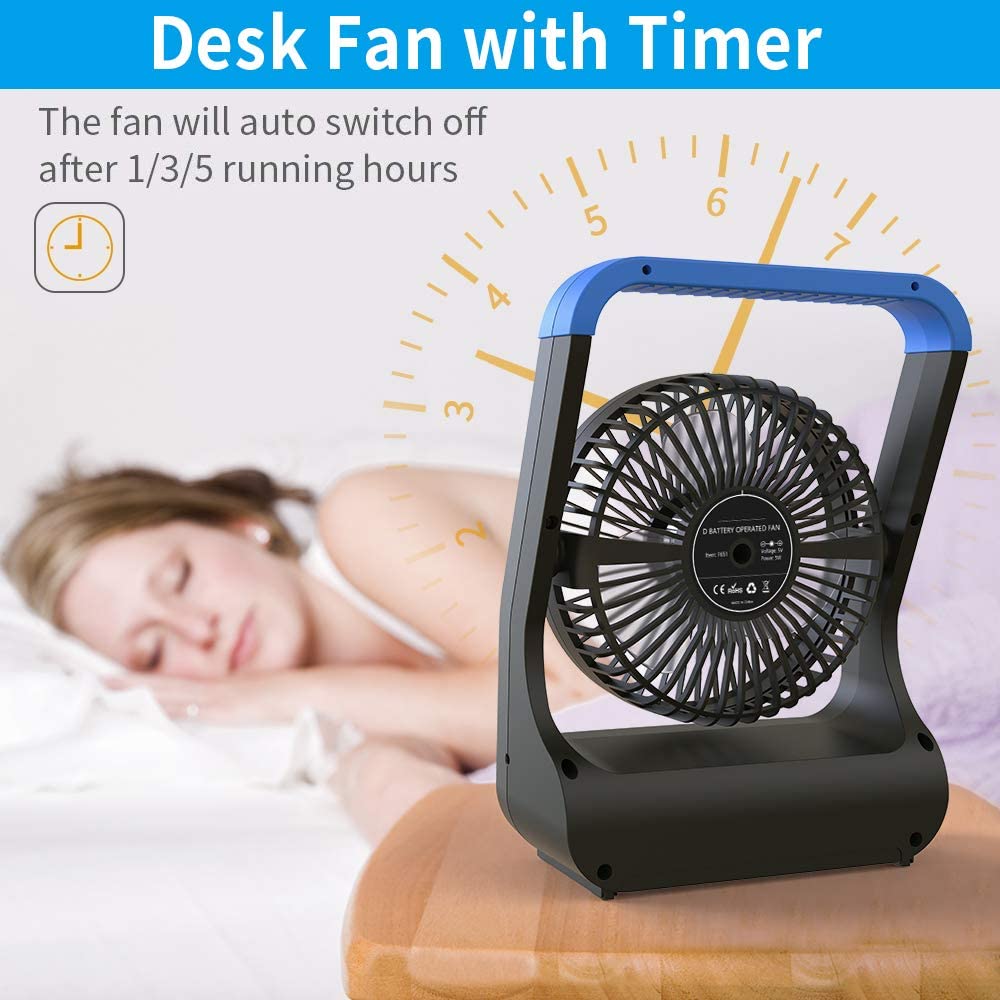 Super Long Lasting Battery Operated Fans for Office,Bedroom,Outdoor