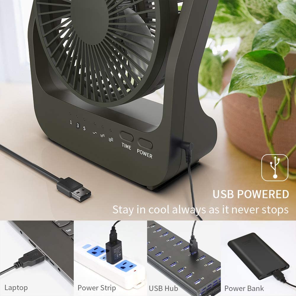 Super Long Lasting Battery Operated Fans for Office,Bedroom,Outdoor