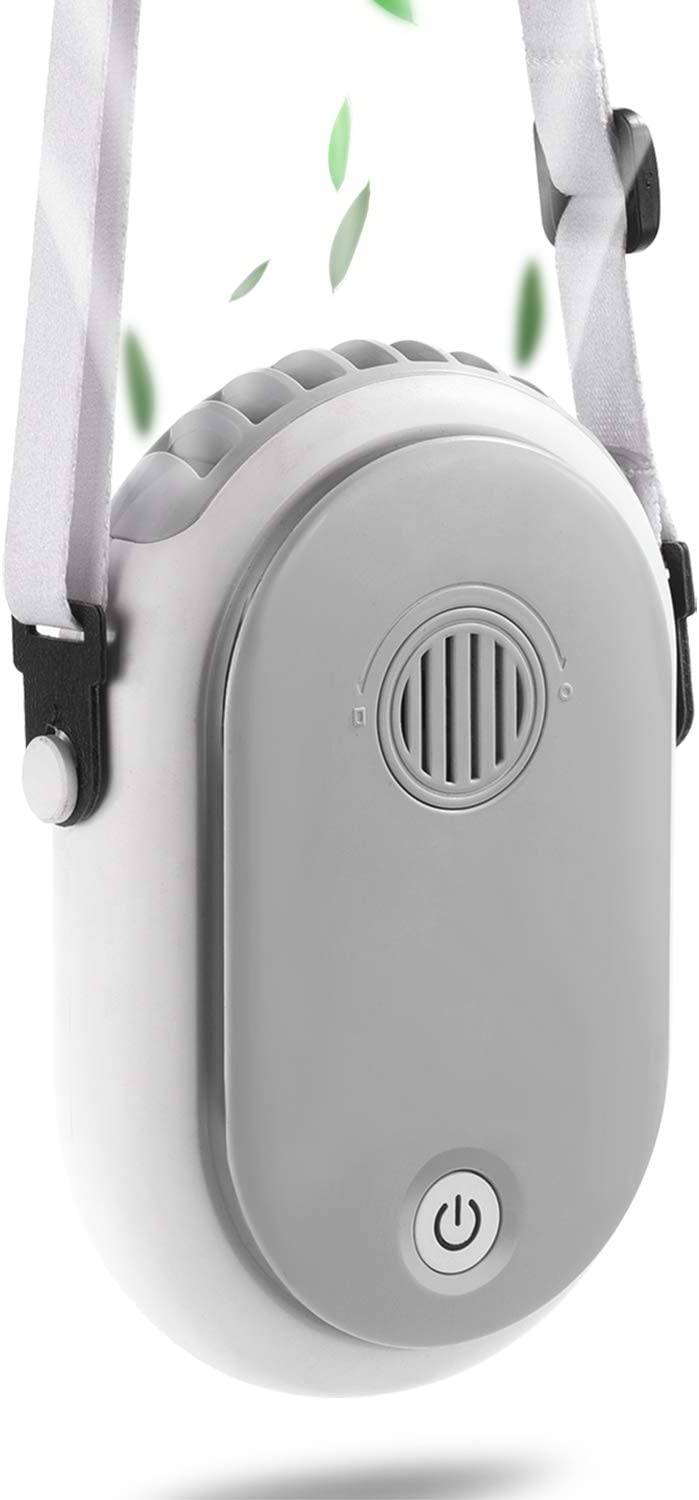 Portable Mini Handheld Hanging Neck Fan Air Conditioning Cooling Refrigeration Necklace Fan