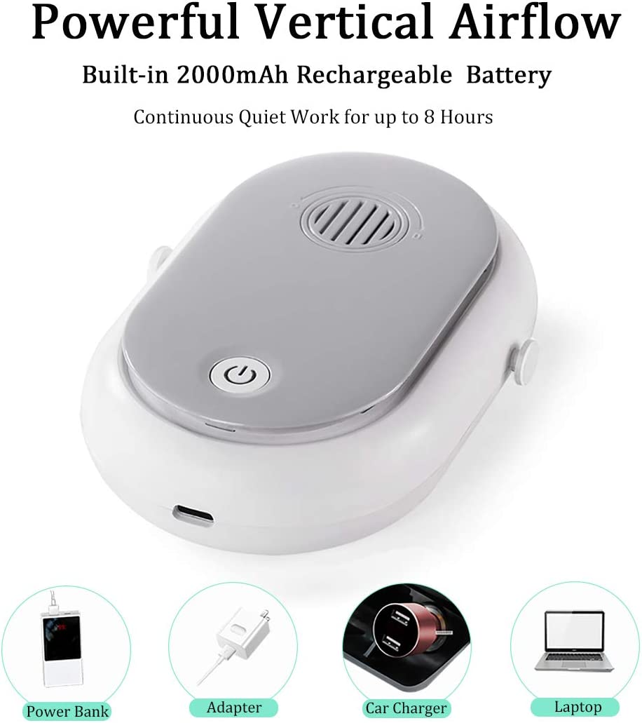 Portable Mini Handheld Hanging Neck Fan Air Conditioning Cooling Refrigeration Necklace Fan