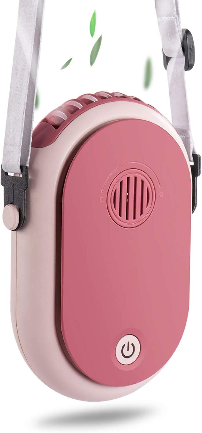 Portable Mini Handheld Hanging Neck Fan Air Conditioning Cooling Refrigeration Necklace Fan