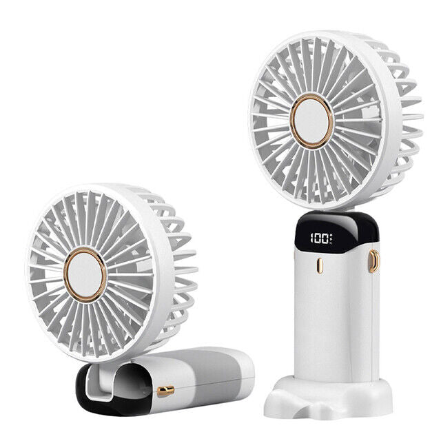 Mini Hand Held Small Folding Desk Fan Cooler Cooling USB Fans