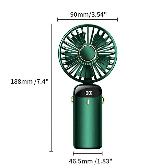 Mini Hand Held Small Folding Desk Fan Cooler Cooling USB Fans