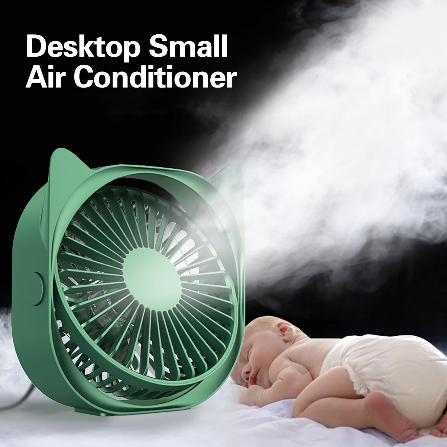 Mini Table Fan Ultra Quiet Small Personal USB Desk Fan