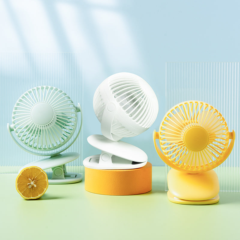 Mini Small Clip Fan USB Desktop Clip-on Baby Stroller Fan Dormitory Bedside Charging Fan