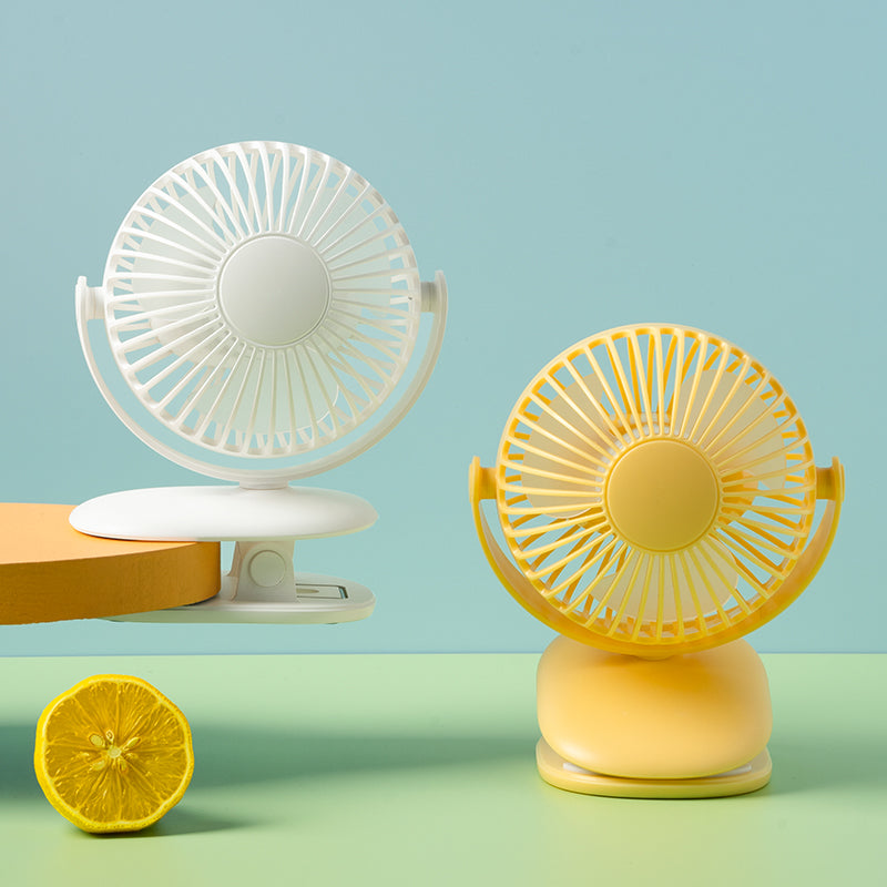 Mini Small Clip Fan USB Desktop Clip-on Baby Stroller Fan Dormitory Bedside Charging Fan