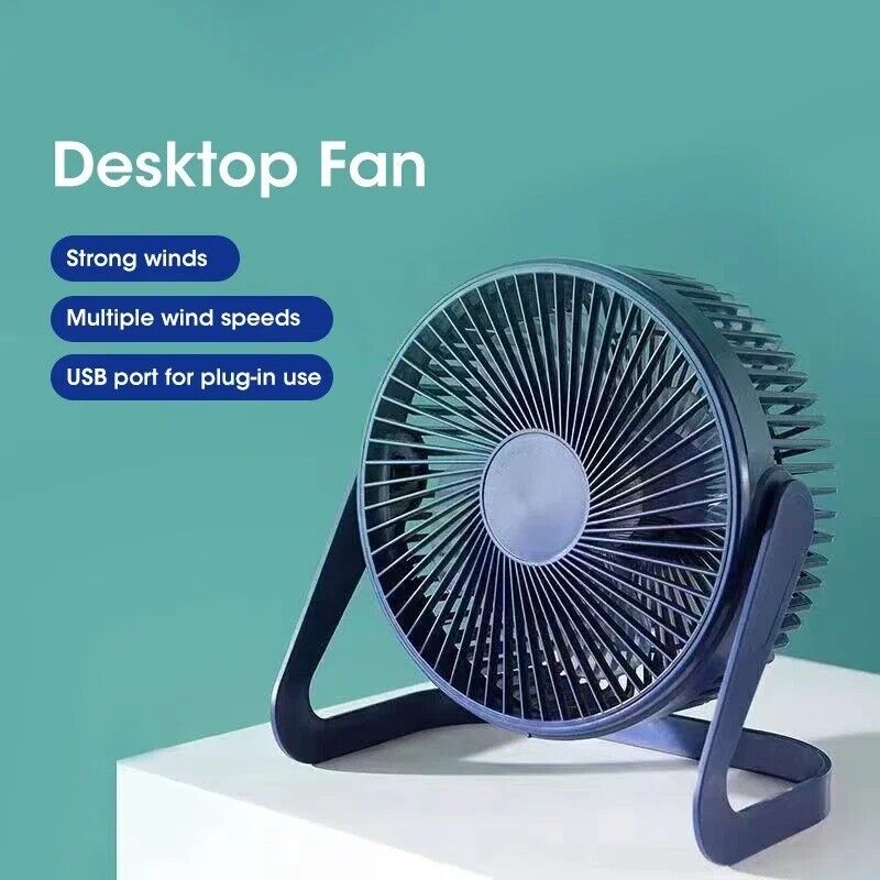 360° Mini Desk Fan Travel Fan USB Fan Portable Table Fan