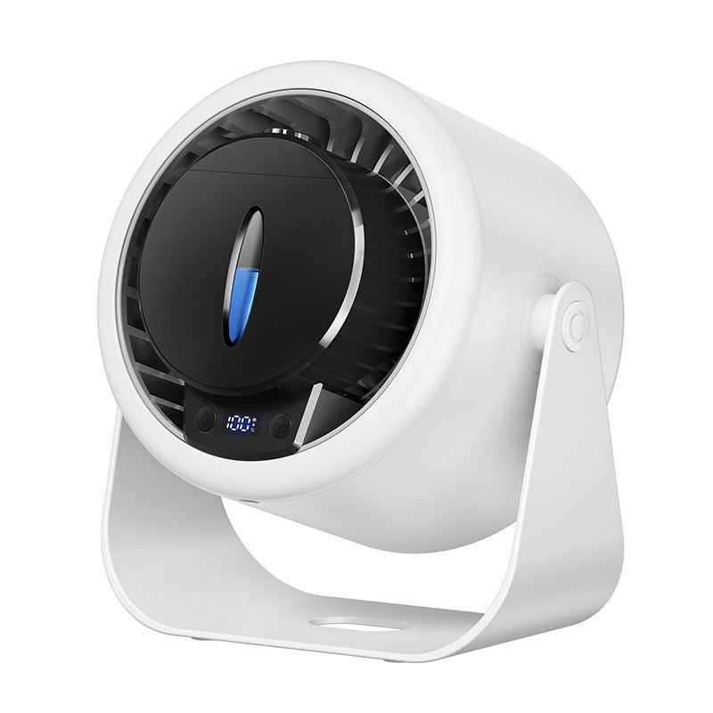 115° Adjustable Tilt 100 Speeds Rechargeable Battery USB-Powered Small Desk Fan 28dB Ultra-Quiet Desktop Air Circulator Portable for Bedroom, Office, Kitchen, Travel