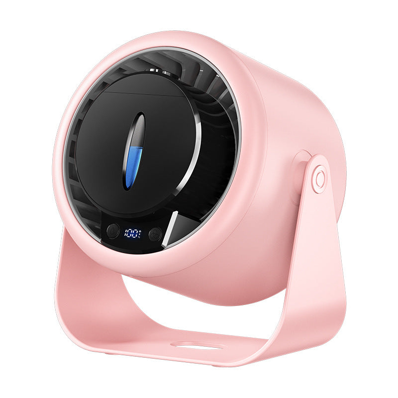 115° Adjustable Tilt 100 Speeds Rechargeable Battery USB-Powered Small Desk Fan 28dB Ultra-Quiet Desktop Air Circulator Portable for Bedroom, Office, Kitchen, Travel