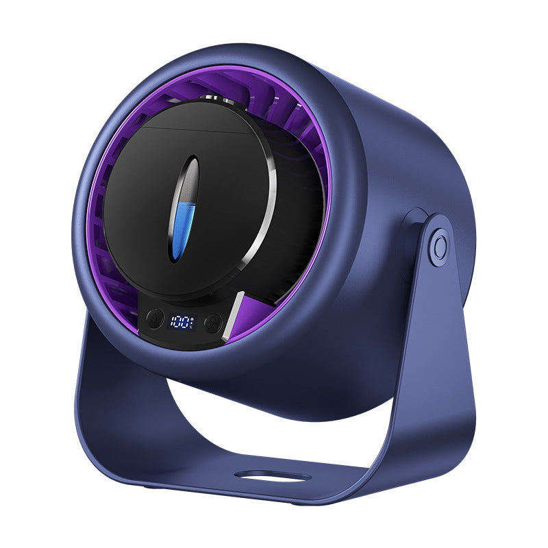 115° Adjustable Tilt 100 Speeds Rechargeable Battery USB-Powered Small Desk Fan 28dB Ultra-Quiet Desktop Air Circulator Portable for Bedroom, Office, Kitchen, Travel