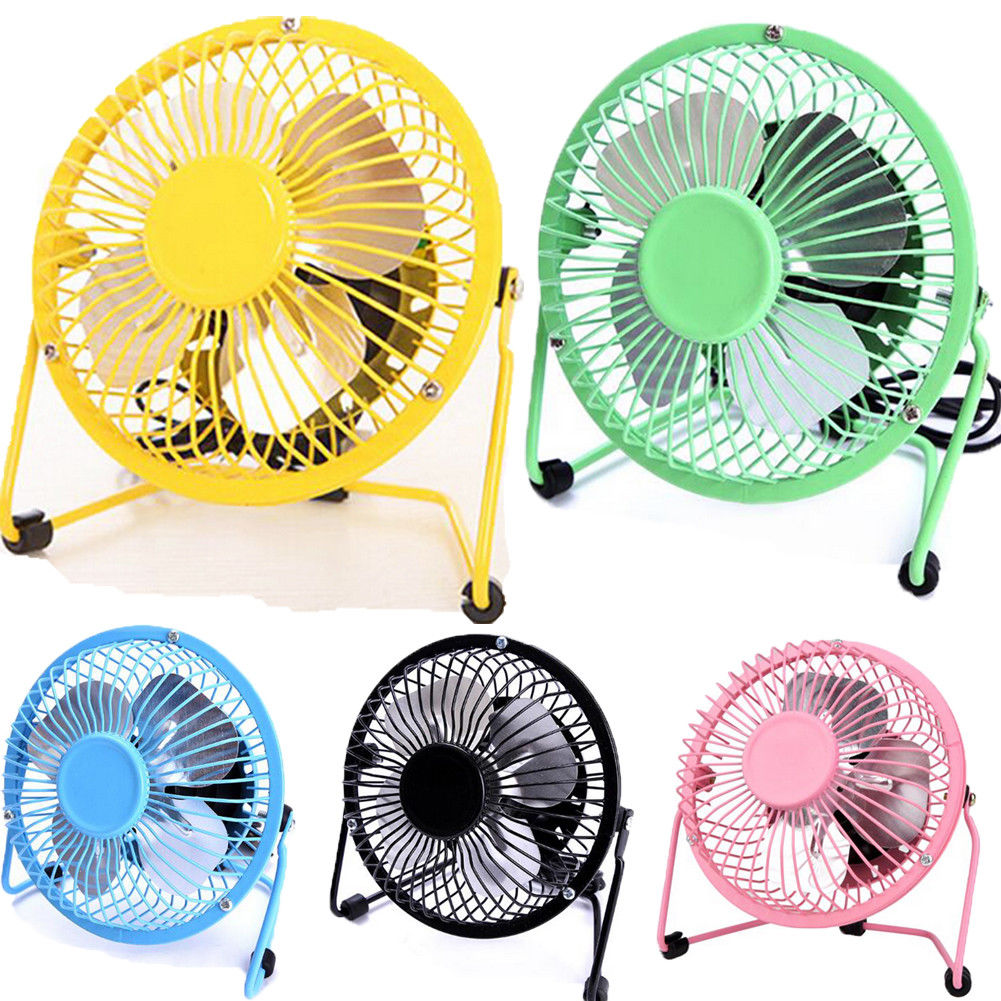 Mini Table Outdoor Fan USB Portable Desk Fan Metal Mute Office Home Personal