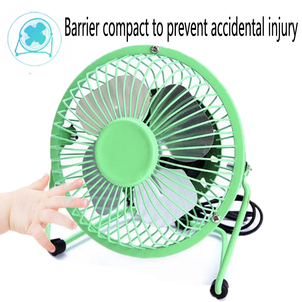 Mini Table Outdoor Fan USB Portable Desk Fan Metal Mute Office Home Personal