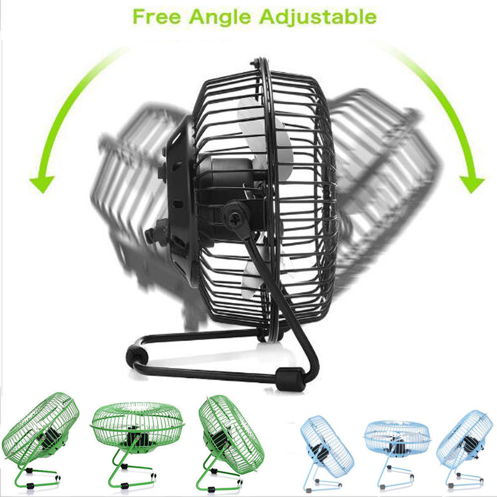 Mini Table Outdoor Fan USB Portable Desk Fan Metal Mute Office Home Personal