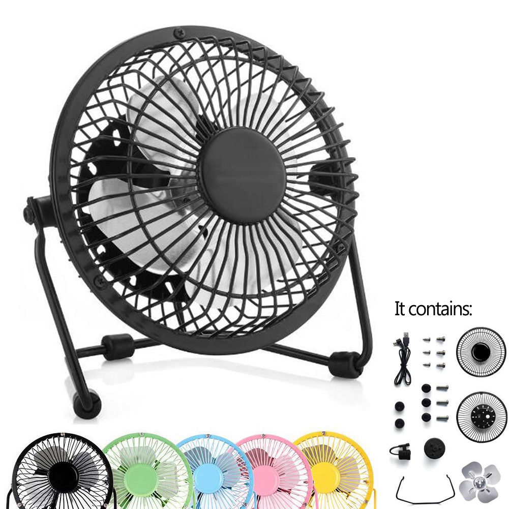 Mini Table Outdoor Fan USB Portable Desk Fan Metal Mute Office Home Personal