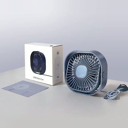 Mini 360° Rotatable Small USB Desk Fan for Office, Dorm, Bedroom, Laptop, Library, Indoor, Summer, Gift