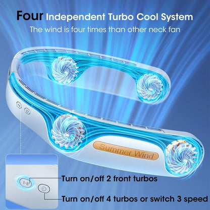Portable Hanging USB Neck Fan Cooling Air Cooler Little Electric Air Conditioner Fan