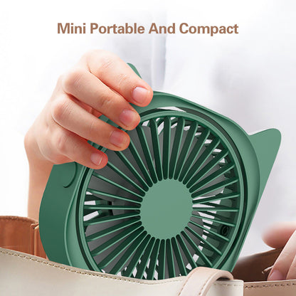 Mini Table Fan Ultra Quiet Small Personal USB Desk Fan