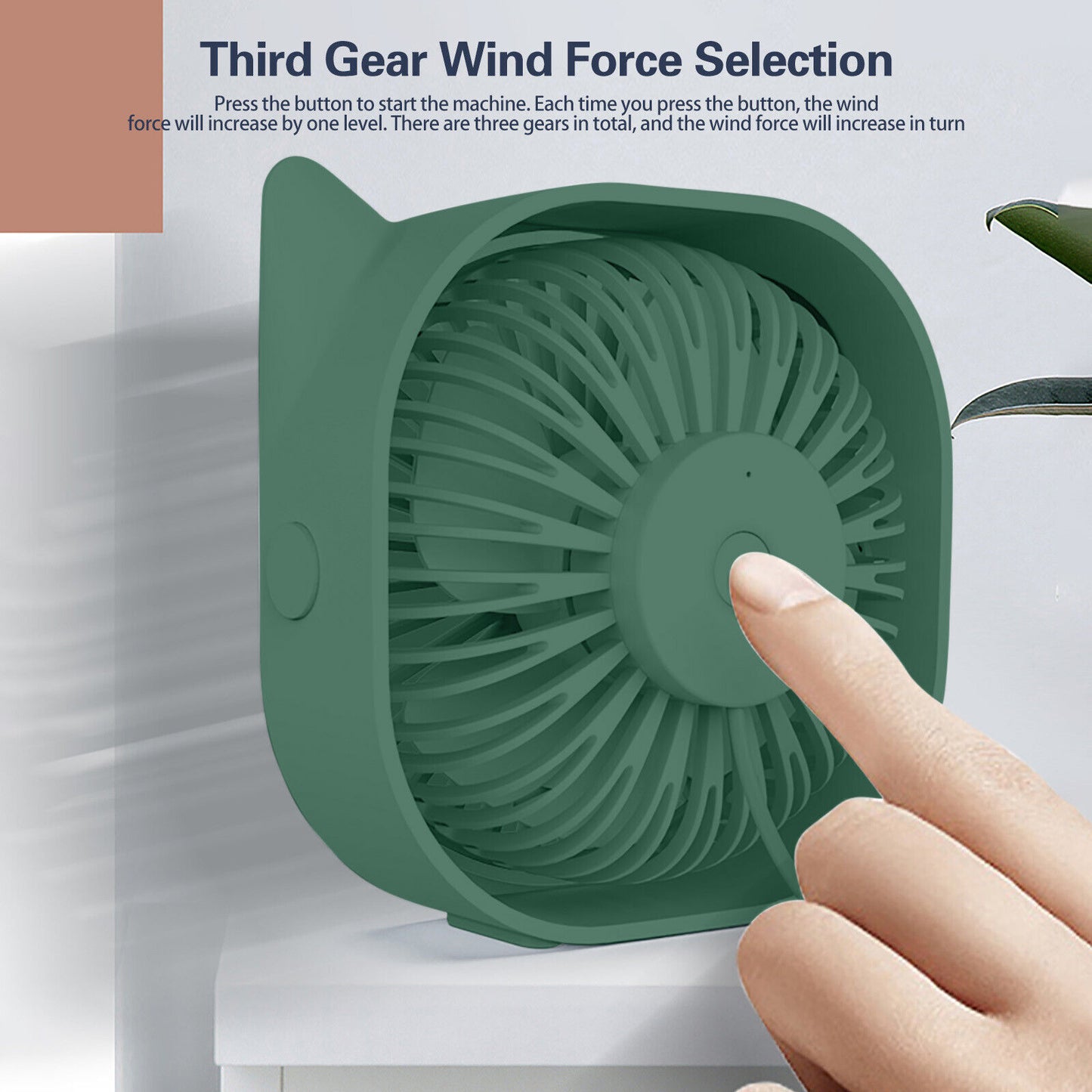 Mini Table Fan Ultra Quiet Small Personal USB Desk Fan