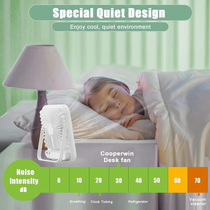 100 Speed Battery Operated Personal Fan With Digital Display 180°Tilt Small Fan for Travel, Desk Bedroom Office Home Outdoor