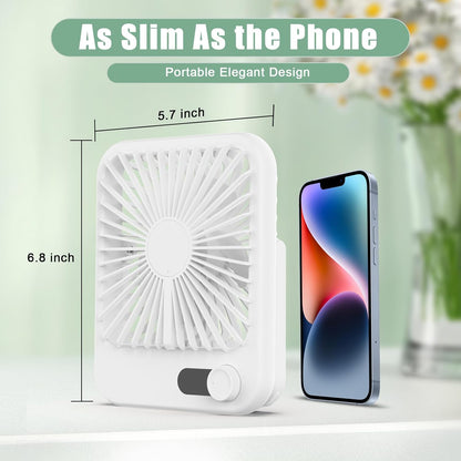 100 Speed Battery Operated Personal Fan With Digital Display 180°Tilt Small Fan for Travel, Desk Bedroom Office Home Outdoor