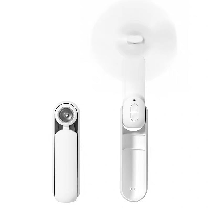 4 IN 1 Multifunction Mini Handheld Fan USB Portable Rechargeable Small Pocket Fan with Power Bank, Flashlight and Cell Phone Stands for Travel/Summer/Concerts/gifts