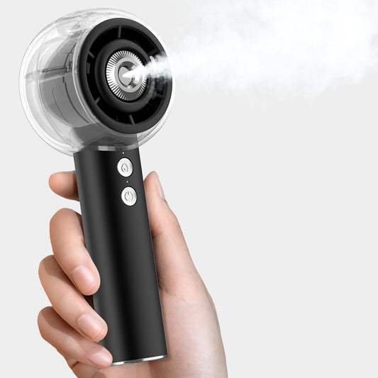 Mini Portable Handheld Fan Powerful Turbo Motor Personal Fans with 4 Strong Wind Cooling Gadgets for Travel. Camping. Beach. Outdoor. Gifts