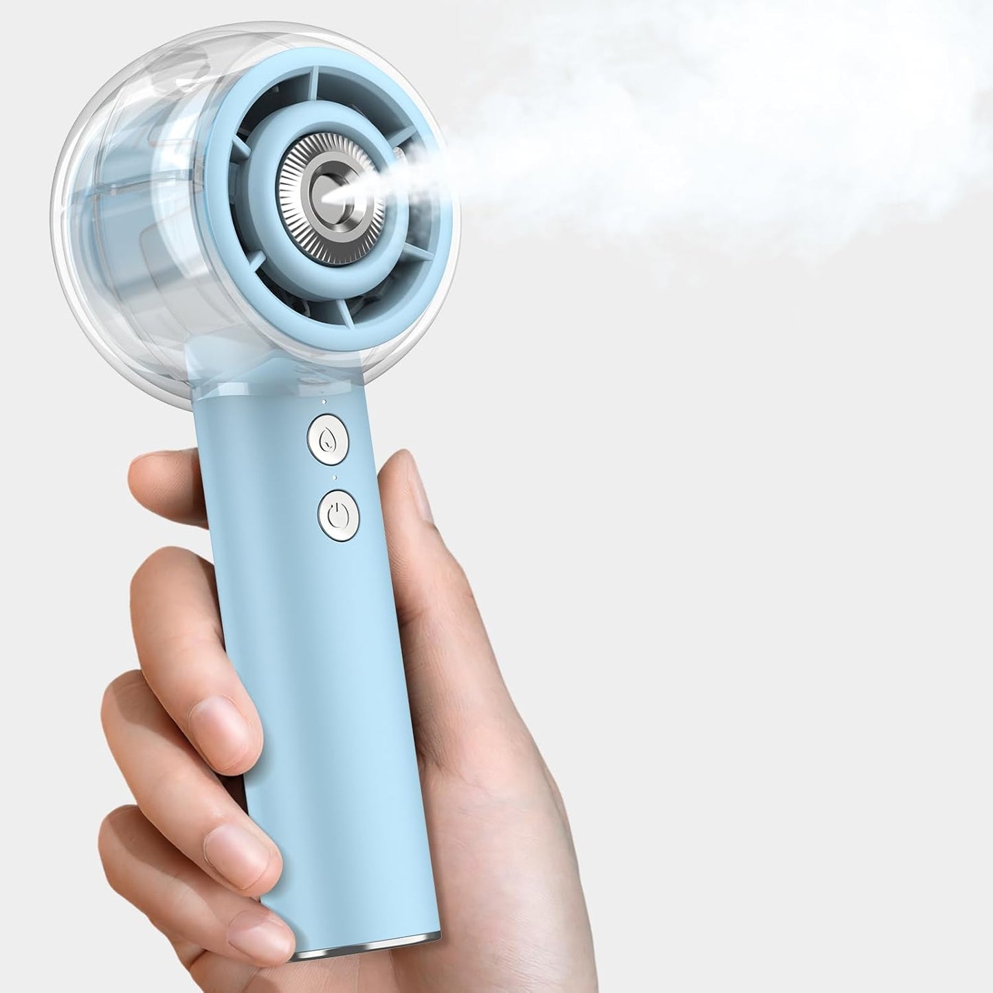 Mini Portable Handheld Fan Powerful Turbo Motor Personal Fans with 4 Strong Wind Cooling Gadgets for Travel. Camping. Beach. Outdoor. Gifts