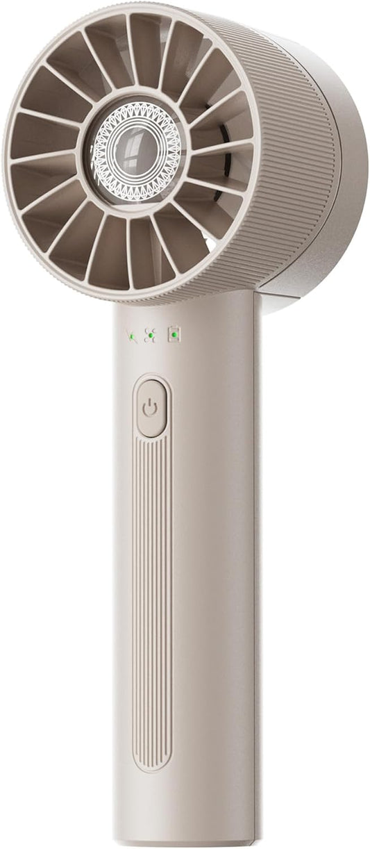 Mini Portable Handheld Turbo Fan 4 Speed High Velocity Personal Cooling Device Purse Travel Essential for Vacation/Beach/Trip