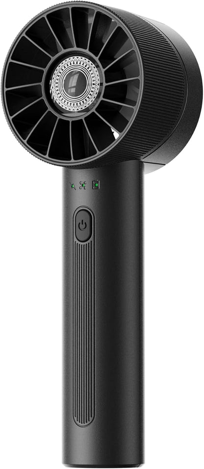 Mini Portable Handheld Turbo Fan 4 Speed High Velocity Personal Cooling Device Purse Travel Essential for Vacation/Beach/Trip